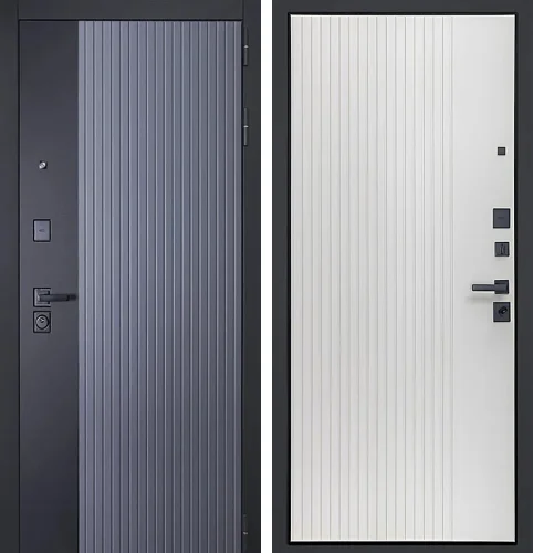 Дверь металлическая входная уличная с терморазрывом утепленная №130