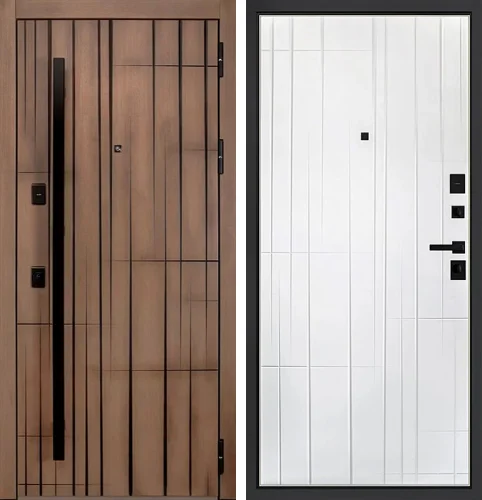 Наружная дверь для дома из кирпича №12