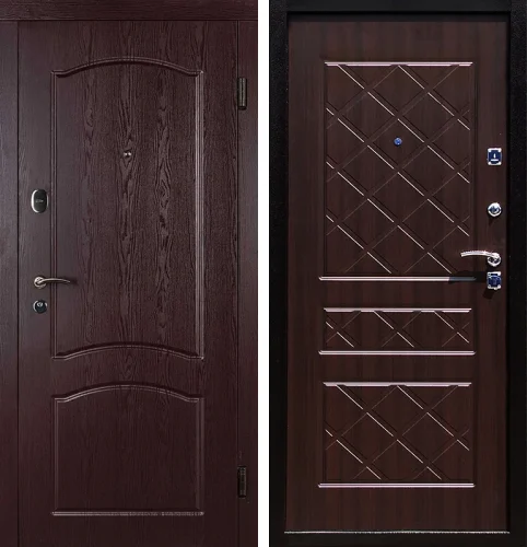 Дверь с отделкой МДФ в квартиру металлическая №10