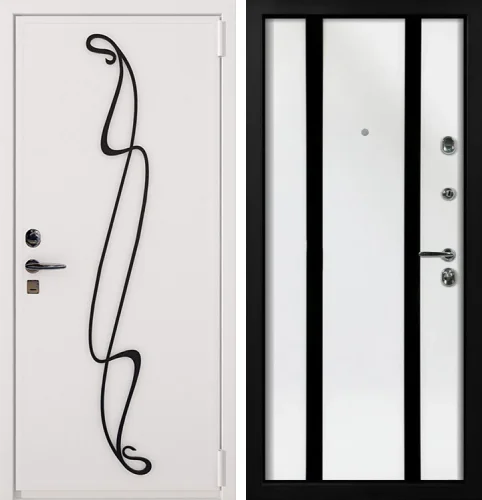 Дверь кованная уличная №14