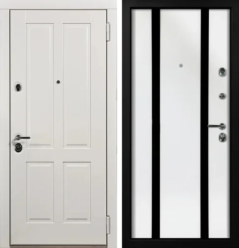 Дверь металлическая белая №8