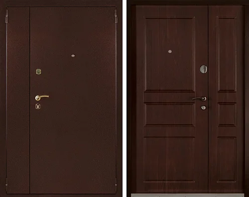 Дверь металлическая полуторная №2