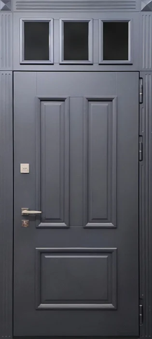 Дверь с фрамугой со стеклом №29