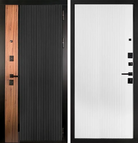 Морозостойкая уличная дверь с терморазрывом №124
