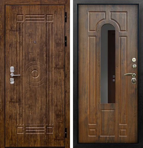 Входная зеркальная дверь №34