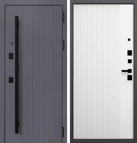 Дверь с терморазрывом серая №106