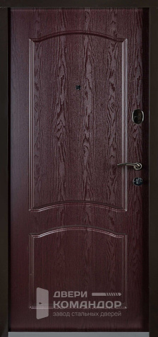 Уличная металлическая дверь внутреннего открывания №53 - внутренняя сторона