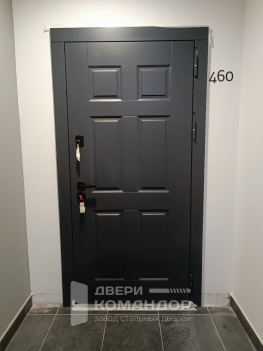 Входная стальная дверь эмаль / змаль, с окраской металла в два цвета, на заказ