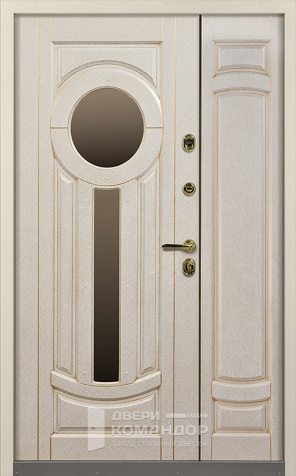 Металлическая дверь с окном №18 - внутренняя сторона