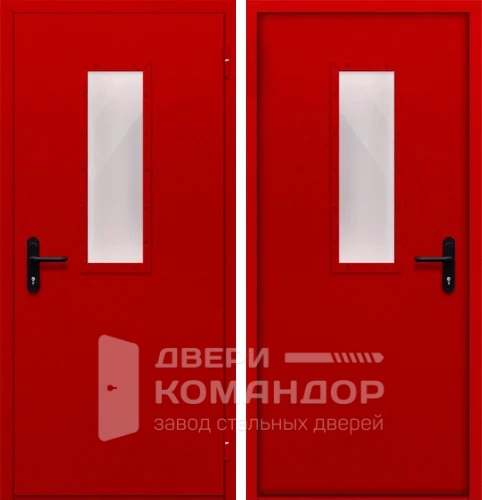 Дверь противопожарная металлическая с окном №10
