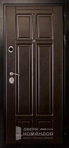 Входная деревянная дверь для бани уличная №76 - наружная сторона